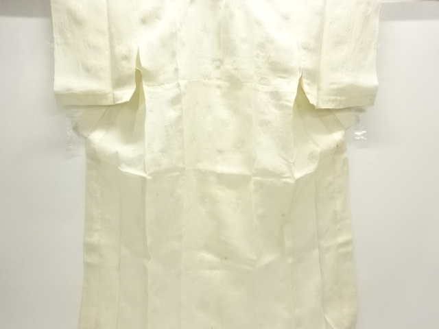 アンティーク　本麻すかし織水玉模様長襦袢